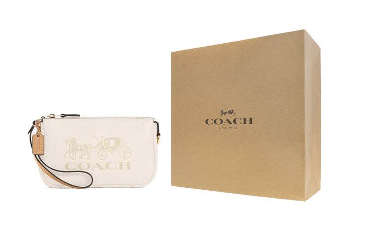Сумка женская Coach Nolita 19 Classic Carriage Print Shoulderless - Boxette Shop
